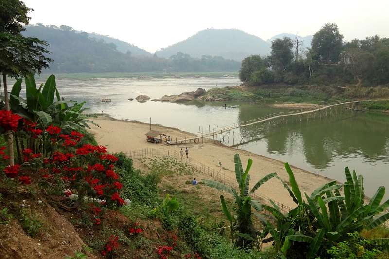 Luang Prabang au Laos : bordure du Mékong