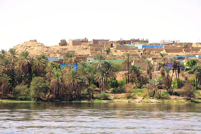 Croisière sur le Nil en Égypte : village nubien