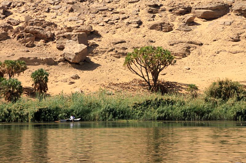 Croisière sur le Nil en Égypte : paysage