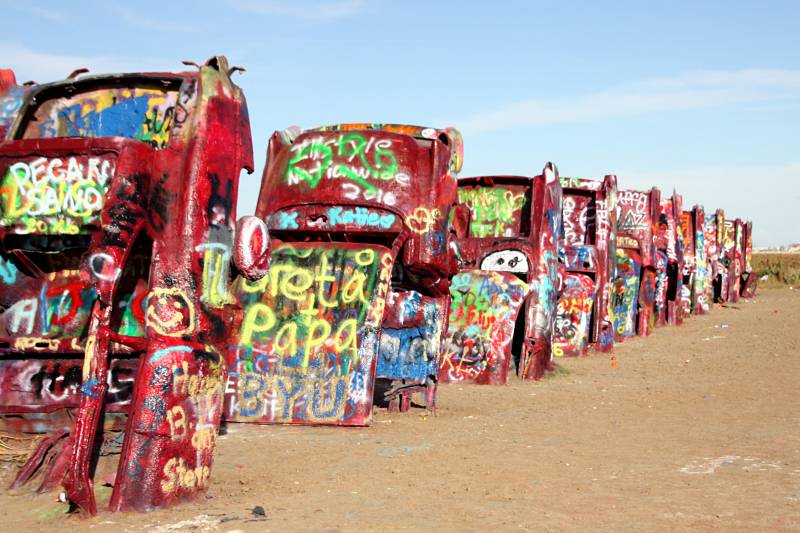 road trip aux États-Unis d'un mois : Cadillac Ranch