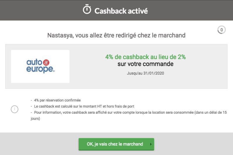 voyager moins cher avec le cashback