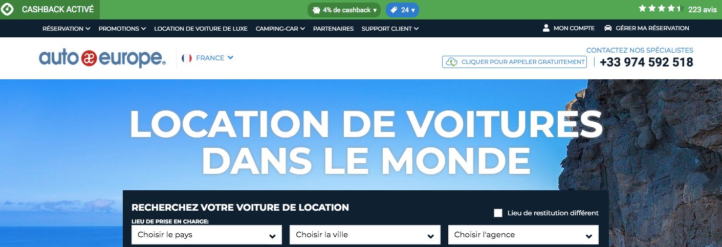 voyager moins cher avec le cashback